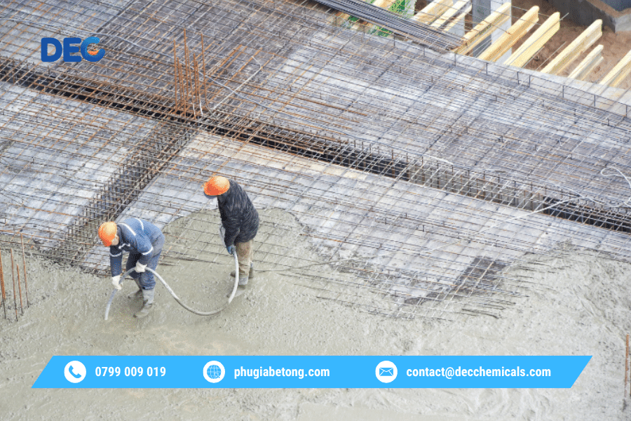Phụ gia bê tông: Kiến tạo công trình xanh – Xu hướng vật liệu bền vững trong tương lai 2 Phụ gia bê tông